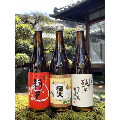 天理の地酒　黒松稲天　日本酒飲み比べ3本セット