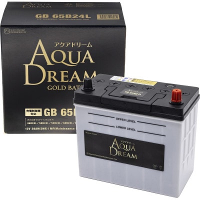 AQUADREAM GOLD 自動車始動用バッテリー 充電制御車対応  65B24L 1個【配送不可地域：沖縄県】