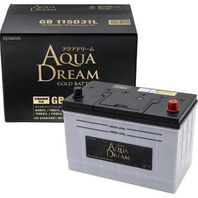 AQUADREAM GOLD 自動車始動用バッテリー 充電制御車対応  115D31L 1個【配送不可地域：沖縄県】