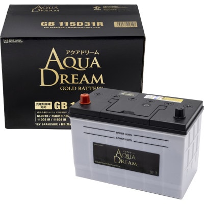 AQUADREAM GOLD 自動車始動用バッテリー 充電制御車対応  115D31R 1個【配送不可地域：沖縄県】