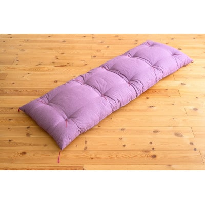 紬ローズパープル3人掛け用ごろ寝座布団