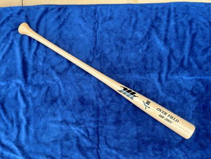 【クリア色】メープル材BFJ付試合用バット1本【85cm・860g・タイカップグリップ】｜野球 木製バット 硬式