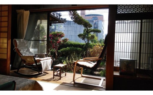 古民家の宿“かしの木庵”　（一棟貸し宿泊券）（３名様１泊）※着日指定不可