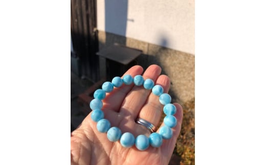 【限定１点】ラリマーのブレスレット 10mm≪アクセサリー ブレスレット パワーストーン ラリマー≫※着日指定不可