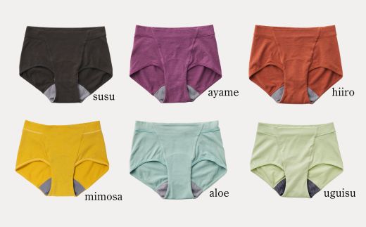 【デビューセット】ayame 吸水サニタリーショーツセット（スタンダード丈）【吸水パット2枚付き】｜ 分離型吸水ショーツ　オーガニックコットン　消臭機能　日本製　※離島への配送不可