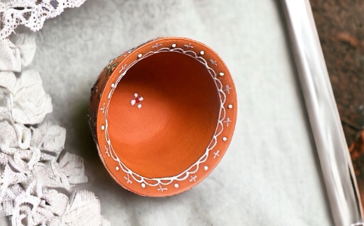 【ANA限定】朱泥製中国茶器 朱泥茶杯 ビーズ遊び princess ※離島への配送不可