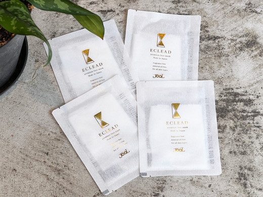 エクリードプレミアムシリーズ 特濃フェイス＆デコルテマスク4枚入り｜温泉水 美容 スキンケア マスク パック