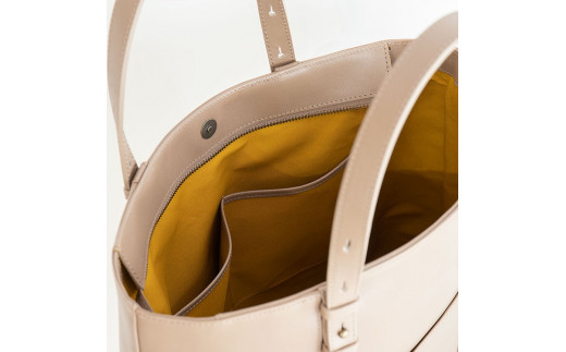 【トープ】ボーダーオイルレザートート※着日指定不可