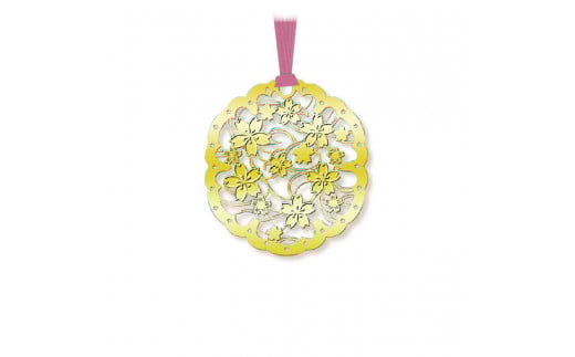 桜デザイン金のしおり（５枚セット）≪ブックマーク　しおり　フォトエッチング加工　桜≫※着日指定不可