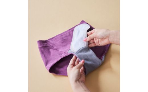 【デビューセット】ayame 吸水サニタリーショーツセット（スタンダード丈）【吸水パット2枚付き】｜ 分離型吸水ショーツ　オーガニックコットン　消臭機能　日本製　※離島への配送不可