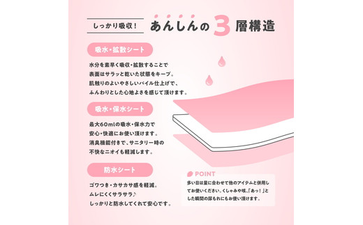 ルナーラ吸水サニタリーショーツ【スタンダード】2枚セット【サイズ：LL（ヒップ97～105cm）】【カラー：ブラック1枚・ベージュ1枚セット】※着日指定不可