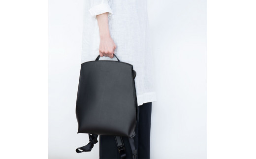 【ブラック】鞄工房リスシオレザーリュック※着日指定不可