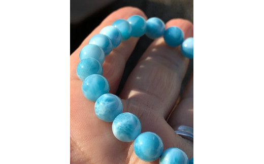 【限定１点】ラリマーのブレスレット 8mm≪アクセサリー ブレスレット パワーストーン ラリマー≫※着日指定不可