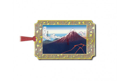 浮世絵デザイン金のしおり（５枚セット）≪ブックマーク　しおり　フォトエッチング加工　浮世絵≫※着日指定不可