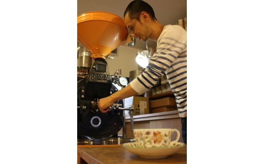 【粉コーヒーメーカー】単発コース：珈琲定期船100g×3銘柄　煎り立て自家焙煎コーヒー