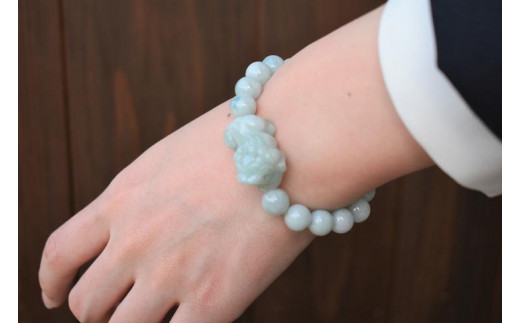 【限定】翡翠ヒキュウ付ブレスレット（２色）　アクセサリー　ブレスレット　パワーストーン※着日指定不可