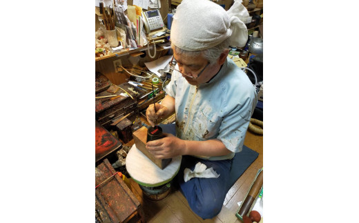 漆の美ー駒繋ぎー (漆塗りのマグカップ)　≪漆器 塗り うるし プレゼント 木箱入り 特製 オリジナル 漆工芸 工芸品 奈良 今井町≫※着日指定不可