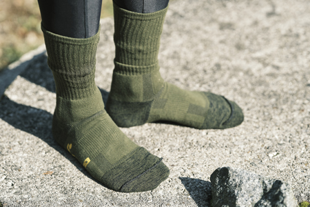 【Mサイズ(25-27cｍ)×オリーブ ドラブ】GUTS-MAN パイルストロングソックス(PS-01)2足組　ガッツマン 靴下 くつ下 メンズ 日本製 国産 奈良県産◇