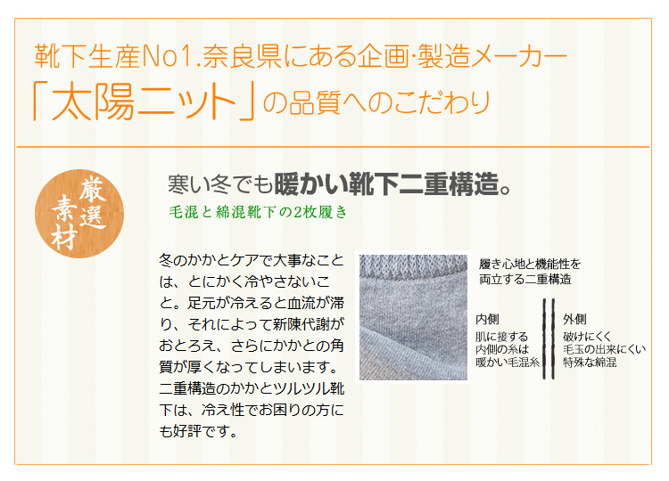 元祖かかとツルツル靴下　3足組