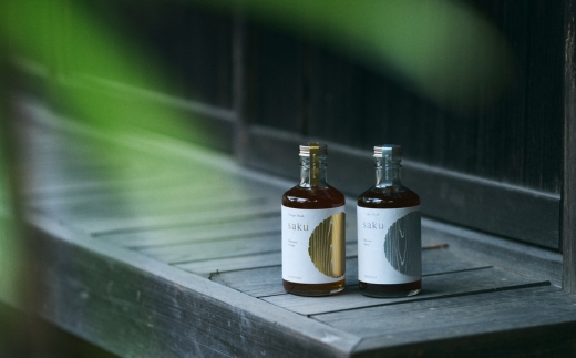 【木桶×純米酢】老舗酢蔵ノンアル酢ドリンク飲み比べ saku 2種セット（希釈）各1本｜ソムリエ共同開発　※北海道・沖縄・離島への配送不可