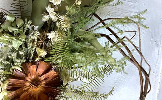 ドライフラワーリースC [2138]