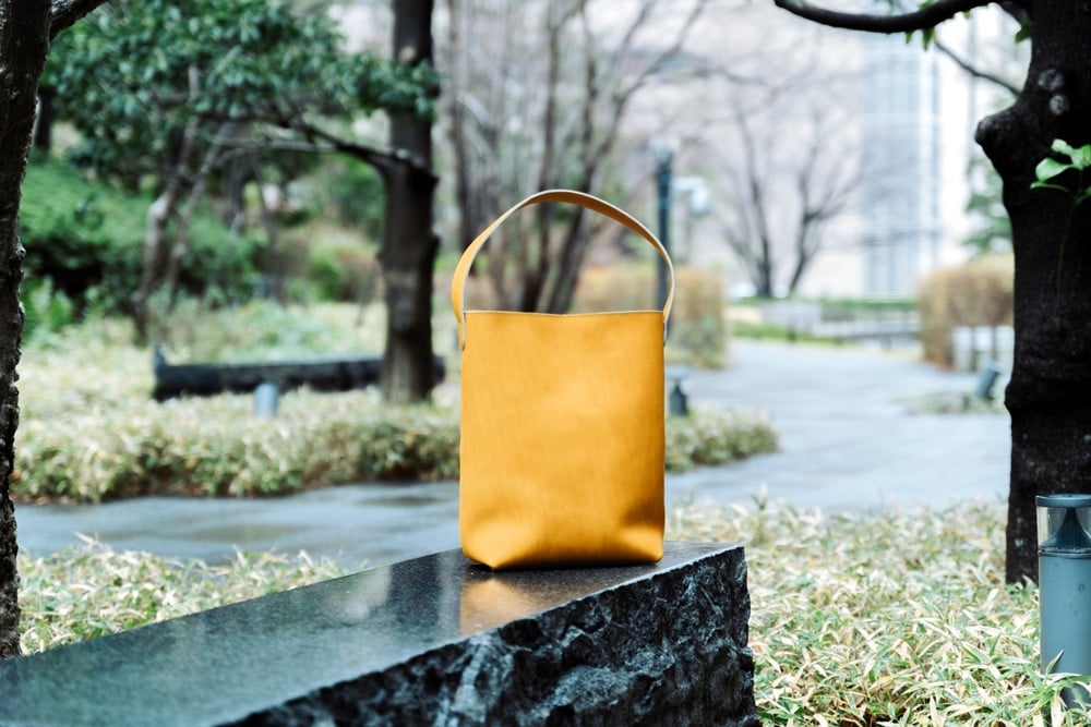 グラブ革 ワンハンドルトートバッグ タン｜グラブ グローブ 野球 レザー バッグ [2649]