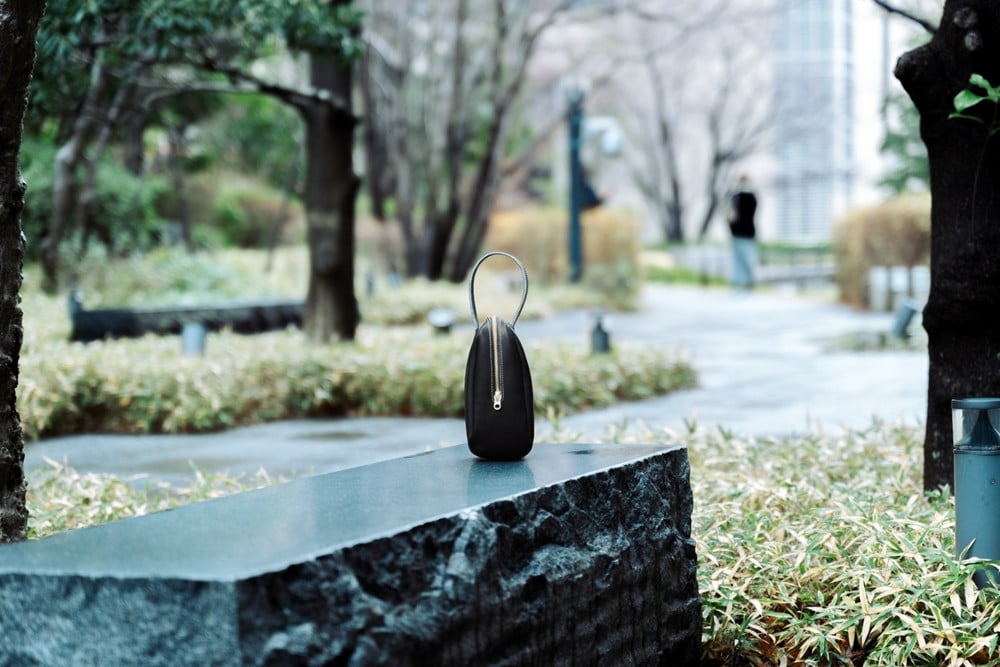 グラブ革 ハンドバッグ ブラック｜グラブ グローブ 野球 レザー バッグ [2656]