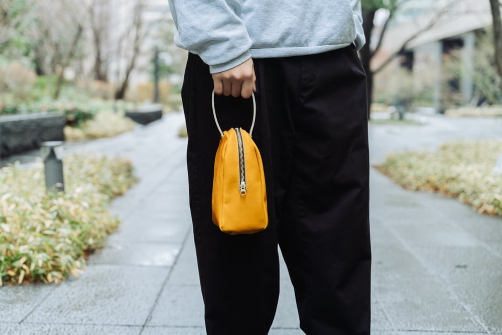 グラブ革 ハンドバッグ タン｜グラブ グローブ 野球 レザー バッグ [2657]