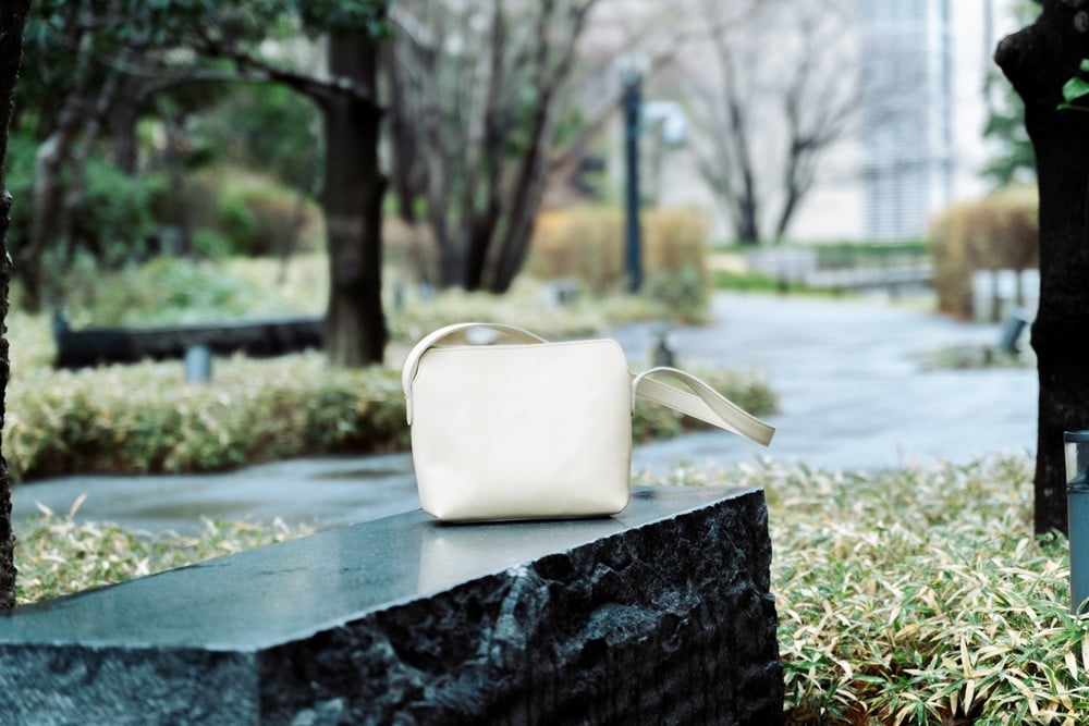 グラブ革 ボディバッグ クリーム｜グラブ グローブ 野球 レザー バッグ [2654]