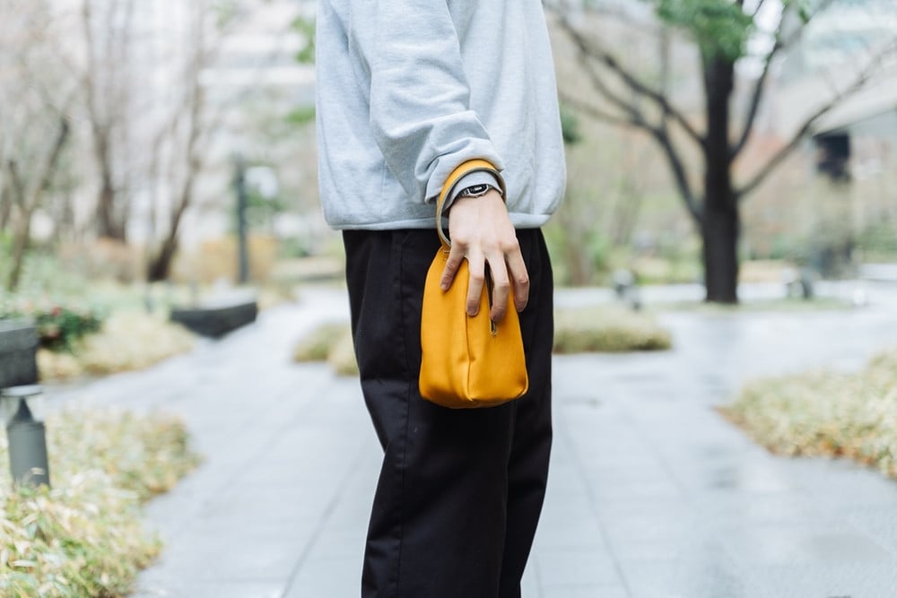 グラブ革 ハンドバッグ タン｜グラブ グローブ 野球 レザー バッグ [2657]