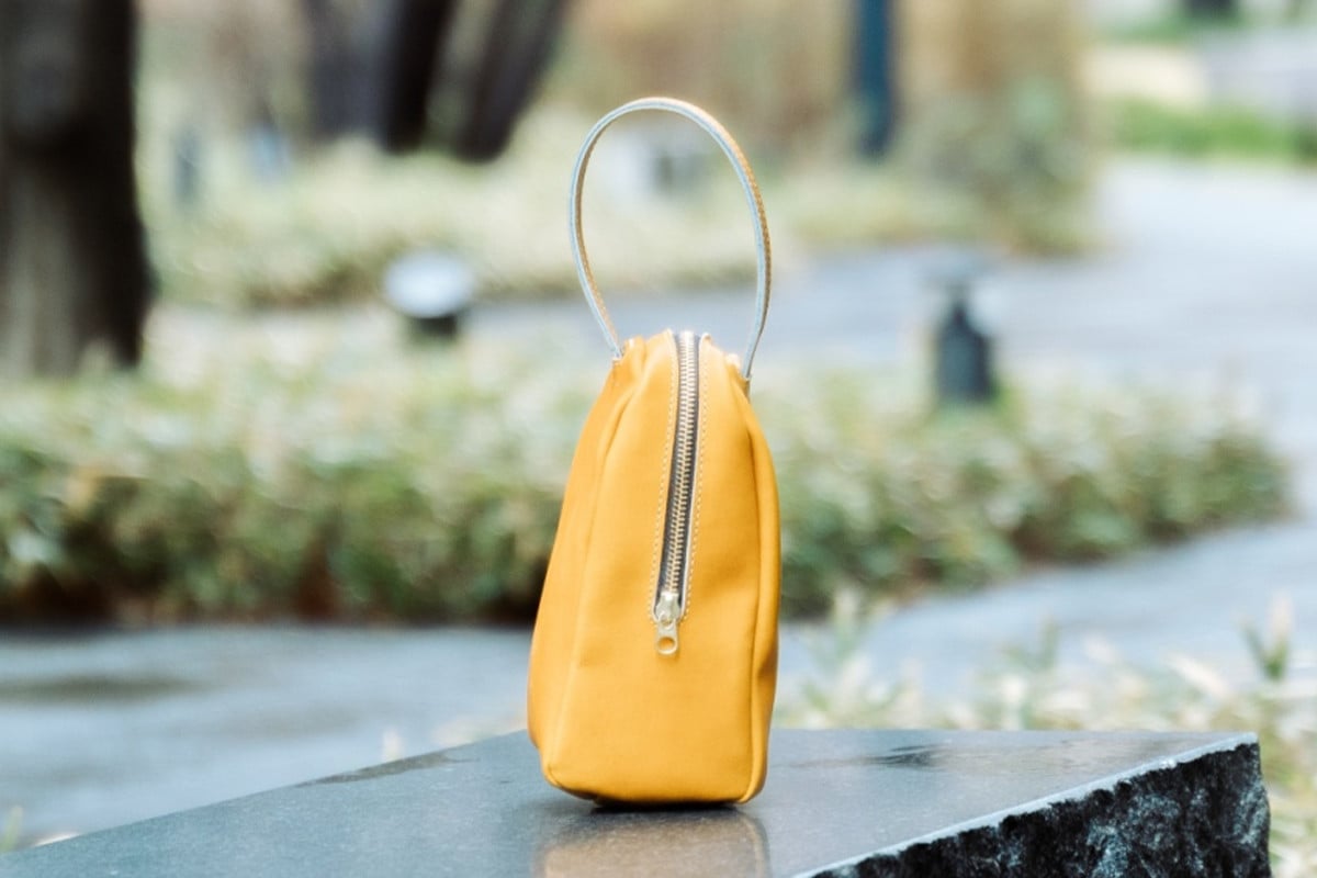 グラブ革 ハンドバッグ タン｜グラブ グローブ 野球 レザー バッグ [2657]