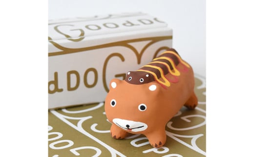 グッドドッグミニ はりこ｜犬 いぬ イヌ 張り子 工芸品 インテリア 置物 雑貨 小物 [2842]