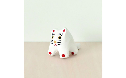 ねこのはりこ｜猫 ネコ 張り子 工芸品 インテリア 置物 雑貨 小物 [2843]