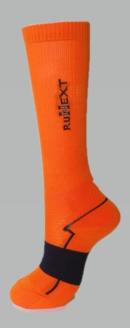 コンプレッション　ハイソックス　23-25cm　オレンジ／RunNext　スポーツ用　靴下　トレーニング　ランニング　デスクワーク　ドライブ　奈良県　葛城市【next013】