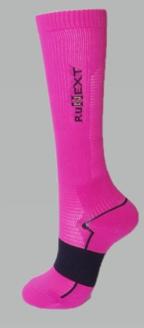 コンプレッション　ハイソックス　23-25cm　ピンク／RunNext　スポーツ用　靴下　トレーニング　ランニング　デスクワーク　ドライブ　奈良県　葛城市【next015】