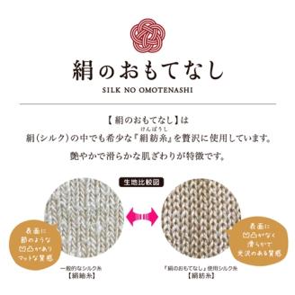 絹のおもてなし 肌側シルク ハンドウォーマー （ベージュ＆ブラック） ／ 高級シルク レディース 婦人 美肌ケア ハンドケア 美容 保湿 肌に優しい【mika020A】