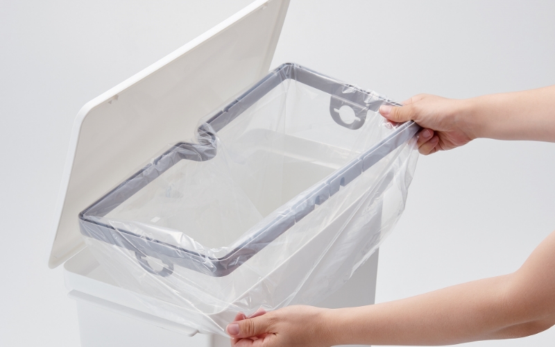 オルア25ワイド　横型　分別ペダル　ペール　LBD-11／ライクイット　like-it　 オシャレ　ゴミ箱　日本製【like002】