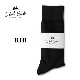 セレクトソックス　リブ　ブラック5足組／紳士　ソックス　靴下　くつ下　メンズ　男性　ビジネス　カジュアル　消臭　ギフト　おしゃれ【mika017】