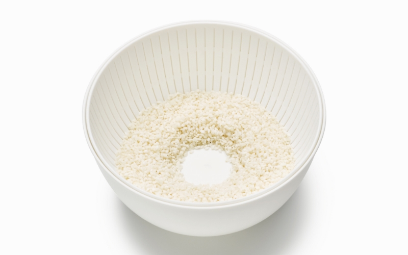 米とぎにも使える ザル ボウル 6点セット LBK-10 ホワイト ／ キッチン用品 調理器具 耐熱 重ねて収納 コンパクト ライクイット like-it 奈良県 葛城市【like021-3】