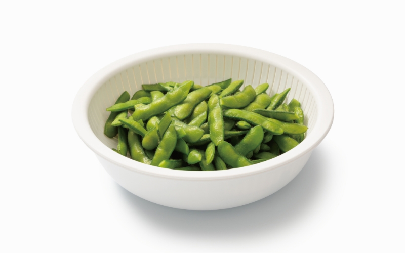 米とぎにも使える ザル ボウル 浅型 LBK-02 ホワイト ／ キッチン用品 調理器具 耐熱 重ねて収納 コンパクト ライクイット like-it【like022-3】