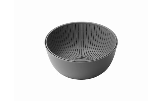米とぎにも使える ザル ボウル グレー ／ キッチン用品 調理器具 耐熱 電子レンジ対応 食洗機対応 ライクイット like-it 奈良県 葛城市【like023-2】