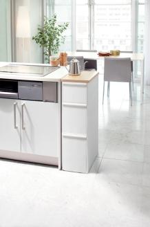 耐熱木天板ストッカー ワイド MＳ－１１１DＬWT オールホワイト ／ ライクイット 収納 メラミン加工 抜け落ち防止 奈良県 葛城市【like085】