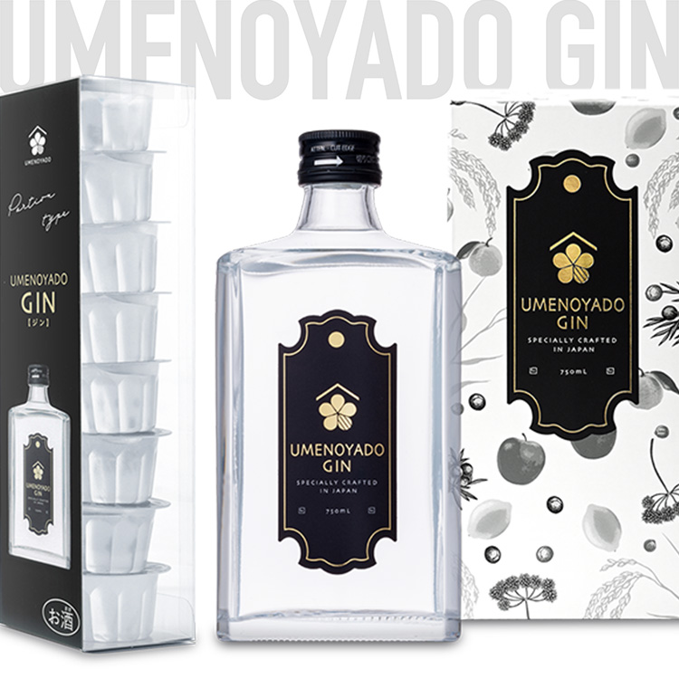 UMENOYADO GIN 750ml ／ 梅乃宿酒造 44度 ジン クラフトジン ジャパニーズジン お酒 スピリッツ 国産 ギフト お祝い プレゼント 奈良県 葛城市【umyd036】