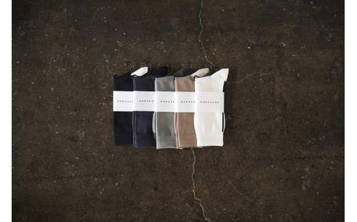 HARUSAKU バックラインソックス 5足セット （25cm～27cm） ／ ハルサク 靴下 メンズ 奈良県 葛城市【hrsk002】