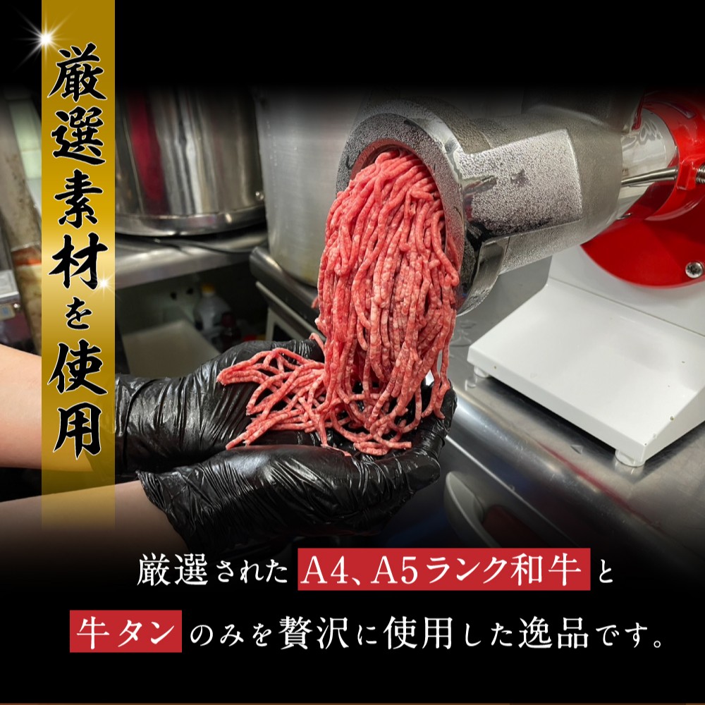味園特選 ハンバーグ セット 180g×5個 国産 黒毛和牛 牛タン ／ 高級ギフト 焼肉ホルモン味園 奈良県 葛城市【ajen001】