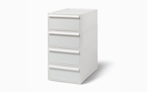 クローゼットシステム 引出しタイプS　4個組　CS-D1 4P (5色からお好きなカラーが選べる) ／ オールホワイト  収納 ライクイット like-it 奈良県 葛城市【like099-1】