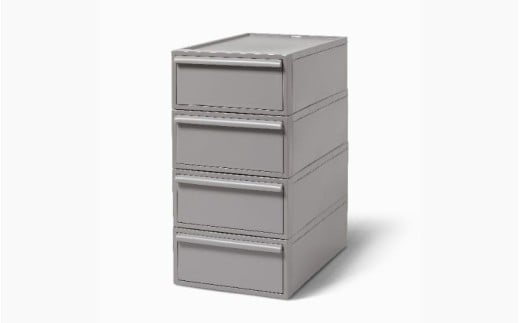 クローゼットシステム 引出しタイプS　4個組　CS-D1 4P (5色からお好きなカラーが選べる) ／ オールグレー  収納 ライクイット like-it 奈良県 葛城市【like099-2】