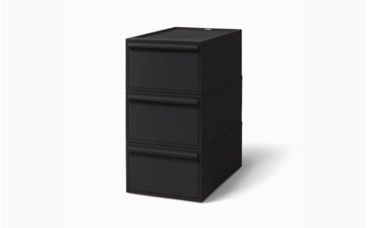 クローゼットシステム 引出しタイプM　3個組　CS-D2 3P (5色からお好きなカラーが選べる) ／ オールブラック 収納 ライクイット like-it 奈良県 葛城市【like100-5】