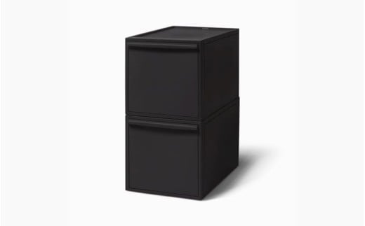 クローゼットシステム 引出しタイプL　2個組　CS-D3 2P (5色からお好きなカラーが選べる) ／ オールブラック  収納 ライクイット like-it 奈良県 葛城市【like101-5】