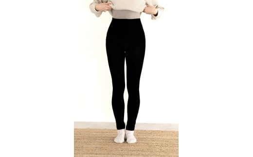 ウールと上質コットンのレギンス  サイズXS～M ／  葛城市 ウーリー 温活 レディース 婦人 美肌ケア 美容 冷え 冷え改善 日本製【wool006-1】